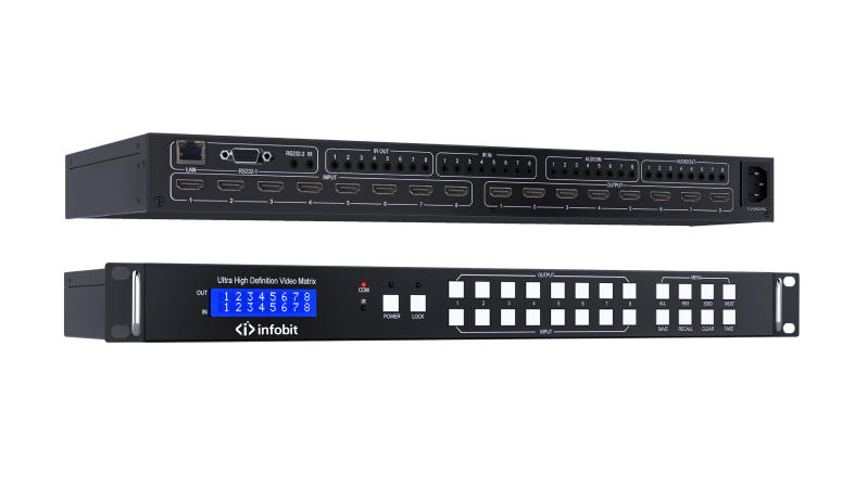 Бесподрывный матричный коммутатор Infobit iMatrix H88HAW HDMI 8×8